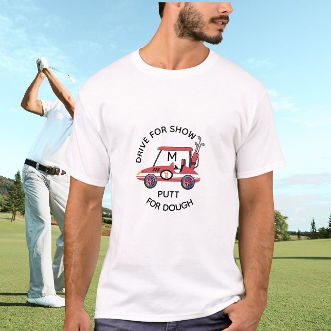 Rolig Körning För Show Röd Korg Monogram T Shirt (Skapare uppladdad)