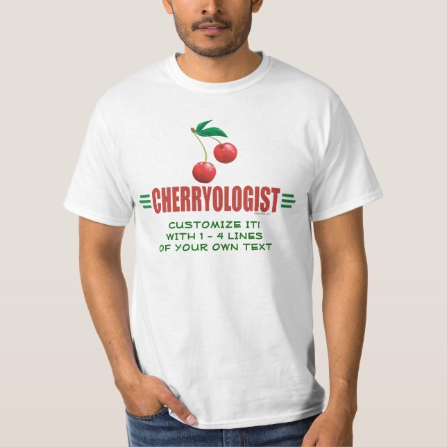Rolig körsbär t-shirt (Framsida)