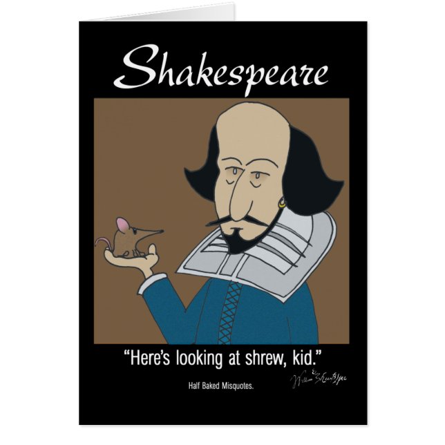 Rolig kort - Shakespeare och den ilskan (Framsidan)