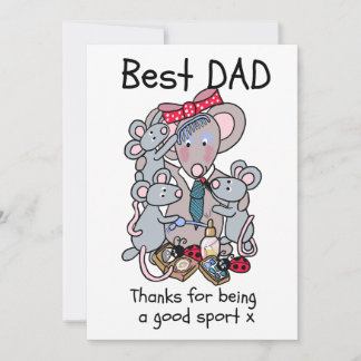 Rolig kort till pappa från barnen.