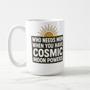 Rolig Kosmisk Månkraft Sarksastisk Häxig Astrologi Kaffemugg