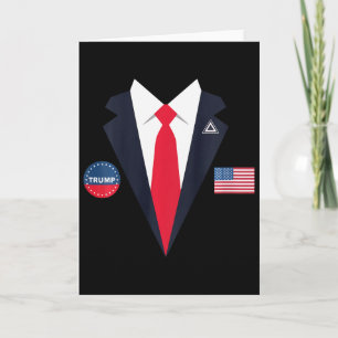 Rolig kostym för barn Trump Halloween USA Presiden Kort
