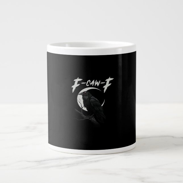 Rolig Kråka Essential Kreativ Ledig Jumbo Mugg (Framsidan)