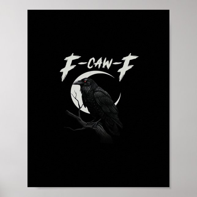 Rolig Kråka Essential Kreativ Ledig Poster (Framsidan)