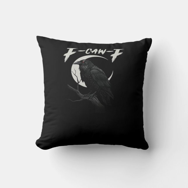 Rolig Kråka Essential Retro Klassiker Kudde (Framsida)