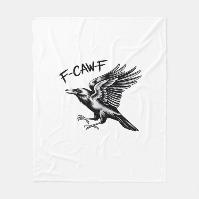 Rolig Kråka F-Caw-F Essential Minimal Ren Fleecefilt (Framsidan)