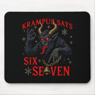 Rolig Krampus Säger Sex Sju 6 7 Meme Jul Xm Musmatta