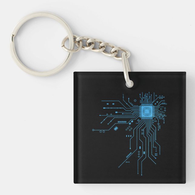 Rolig kretskort dator elektronik (Framsidan)