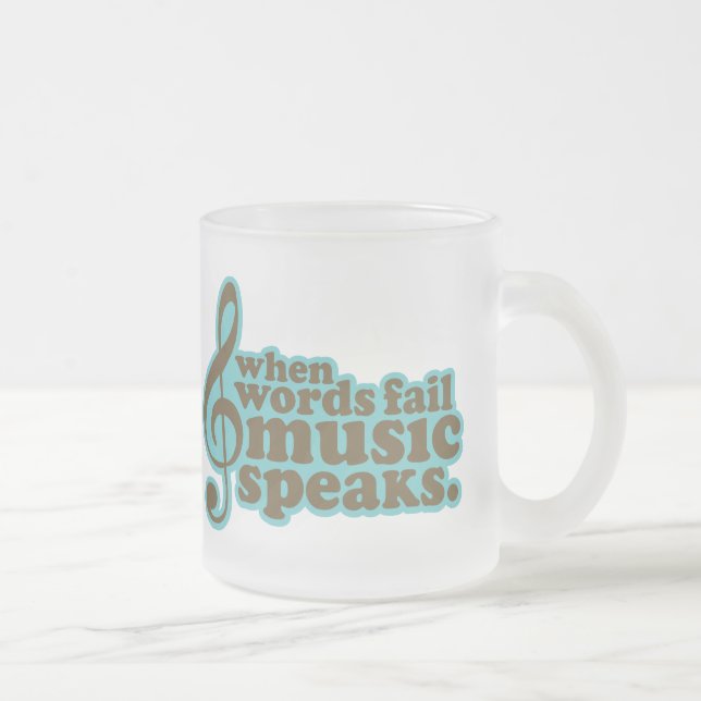 Rolig krickamusik talar musikergåvan frostad glasmugg (Höger)