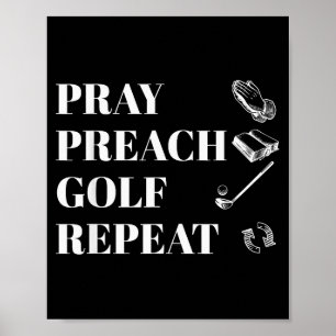 Rolig kristen be Prisa Golf Upprepa Pastor Min Poster