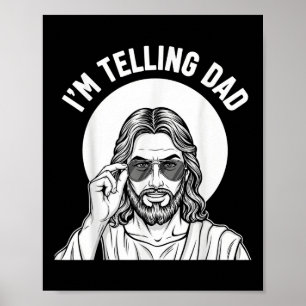 Rolig kristen jag berättar för pappa välsignad &am poster