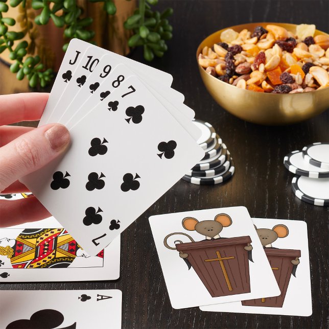 Rolig kristen kyrkmuskaraktär casinokort (Skapare uppladdad)