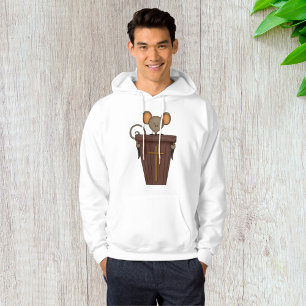 Rolig kristen kyrkmuskaraktär hoodie