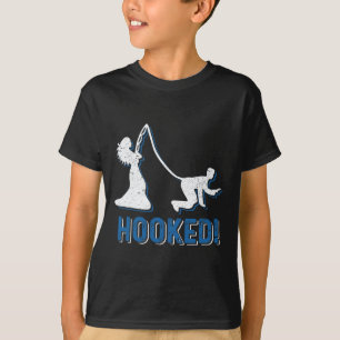 Rolig Krokat Brud Brudgum Nytt Äktenskap Fiske Kär T Shirt