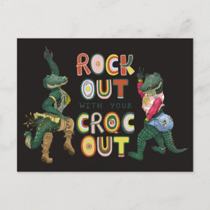 Rolig Krokodil Puns: Rocka Ut Med Din Krok Ut Vykort