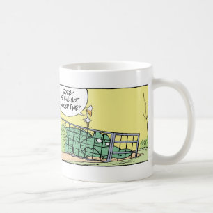 Rolig krokodilburtecknad kaffemugg