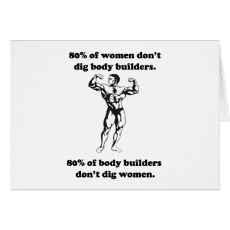 Rolig kroppsbyggareskjorta hälsningskort