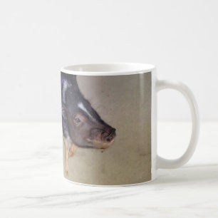Rolig kruka buktad grisfotografimugg kaffemugg