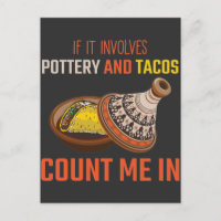 Rolig krukmakeri och tacoälskande keramisk konstnä