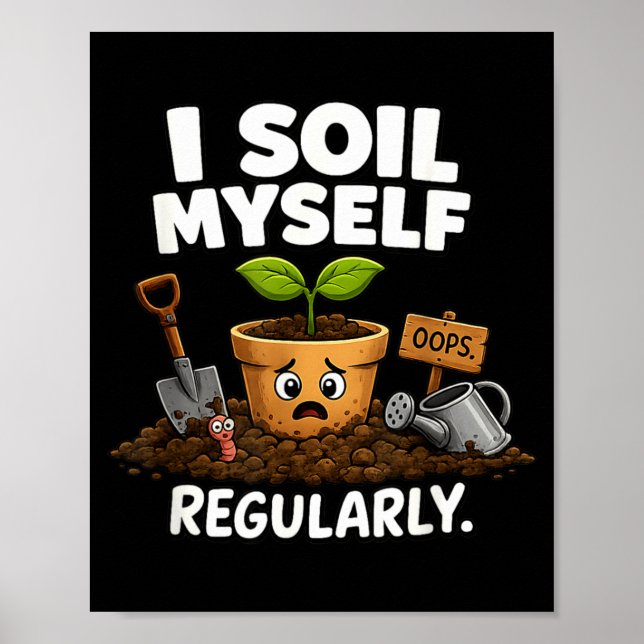 Rolig Krukväxt för Trädgårdsmästare Meme Poster (Framsidan)