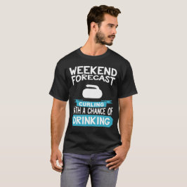 Rolig krullande T-skjorta T-shirt