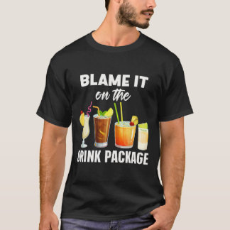Rolig kryssarhumor Skyll på drinkpaketet V T Shirt