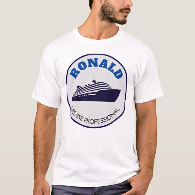 Rolig kryssning för proffsiga män  t shirt (Framsida)