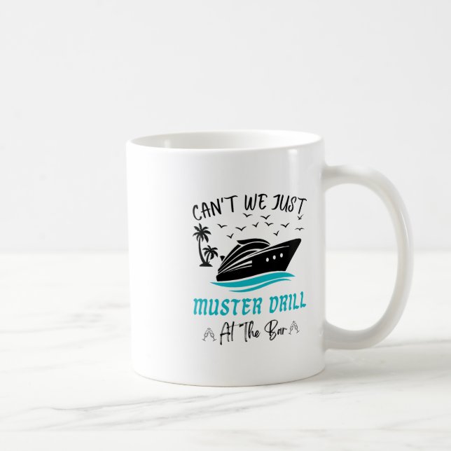 Rolig kryssningsmönsterövning drickande design  kaffemugg (Höger)