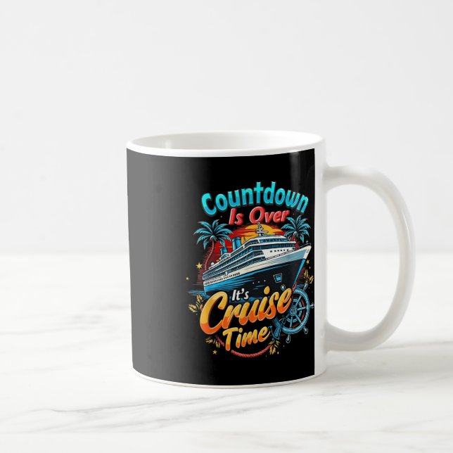 Rolig Kryssningsnedräkning Är Över Det Är Kryssnin Kaffemugg (Höger)