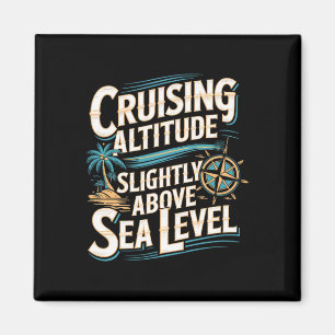 Rolig kryssningsresa havsentusiaster nautisk tropi magnet