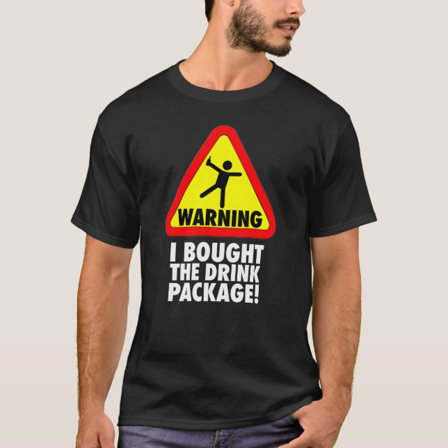 Rolig kryssningvarning köpte jag drinkpaket t shirt (Framsida)