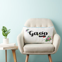 Rolig kudde 'Gago' filippinsk boho-dekor
