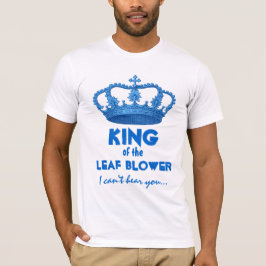 Rolig kung av kronan V25J för lövblåsare T-shirt