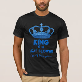 Rolig kung av kronan V25J för lövblåsare T-shirt