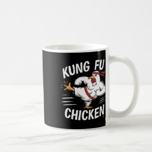 Rolig Kung Fu Kyckling Karate Tupp Kvinnor Män Chi Kaffemugg