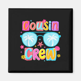 Rolig kusin besättning sommar semester resa strand magnet