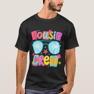 Rolig kusin besättning sommar semester resa strand t shirt