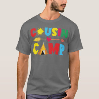 Rolig kusin sommar campingtjej för kusinläger t shirt