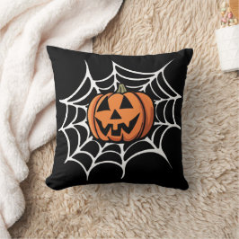 Rolig kuslig Halloween-pumpa Kudde