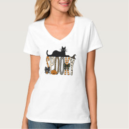Rolig Kuslig Katt, Halloween T Shirt