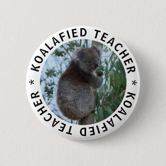 Rolig Kvalificerad Koalafierad Lärare Söt Koala Knapp