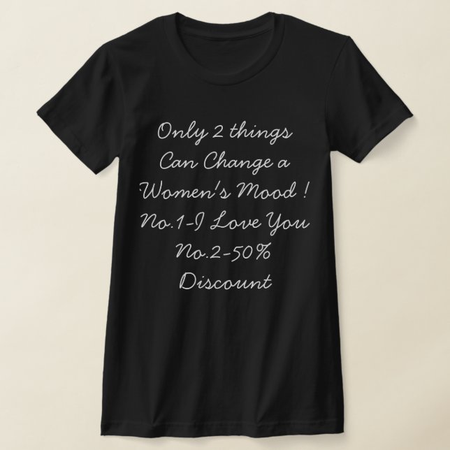 Rolig Kvinnlig Citat-skjorta T Shirt (Laydown)