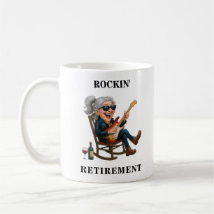 Rolig Kvinnlig Pension Kaffemugg