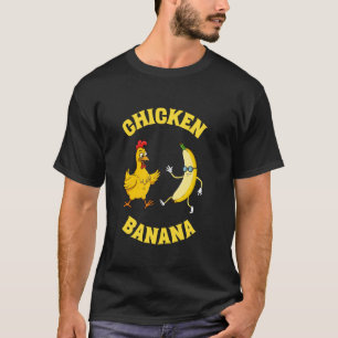 Rolig Kyckling Banana T Shirt