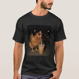 Rolig kyckling Cool kyckling med iste present för T Shirt