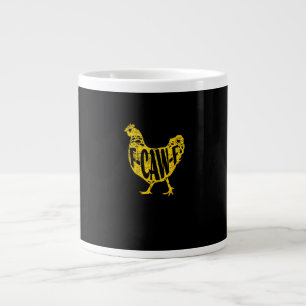 Rolig Kyckling F-Caw-F Höna Fjäderfä Tupp Kooperat Jumbo Mugg