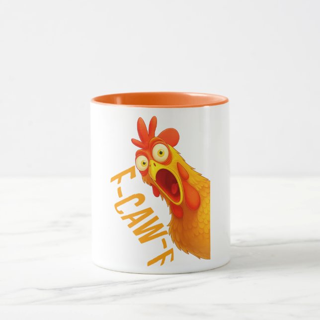 Rolig Kyckling F Kraka F Mugg | Halloween Tupp Rav (Center)