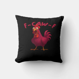 Rolig Kyckling Humor Kreativt Ledigt Stil Kudde