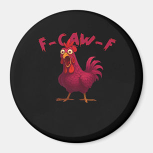 Rolig Kyckling Humor Kreativt Ledigt Stil Magnet