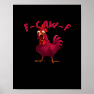 Rolig Kyckling Humor Kreativt Ledigt Stil Poster